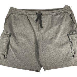 👔 5/$25 -  Grey Elastic Waist Cargo Sweat Short